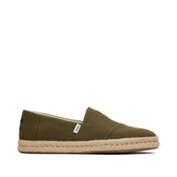 Alpargata Rope 2.0 Espadrille Olive Recycled Cotton Slubby Woven - Side View