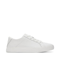 Kameron Lace-Up Sneaker White Leather - Side View