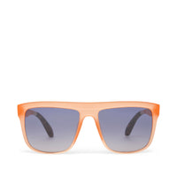 Jett Traveler Sunglasses Matte-Shiny Peach Crystal Fade-Blue Gradient - Front View