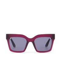Adelaide Traveler Sunglasses Matte-Shiny Midnight Plum Crystal Fade-Dark Grey - Front View