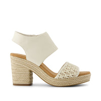 Majorca Rope Platform Sandal Natural Geo Basketweave - Side View