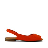 Briella Slingback Flat Flame Two Tone Slub - Side View