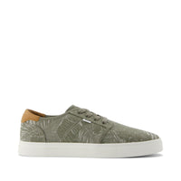 Carlo 2.0 Lace-Up Sneaker Vetiver Grey Tropical Jacquard - Side View