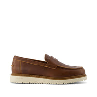 Navi TRVL LITE  Havana Loafer Walnut Leather - Side View