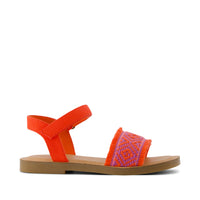 Remi Ankle Strap Kids Sandal Flame Diamond Global Strap - Side View