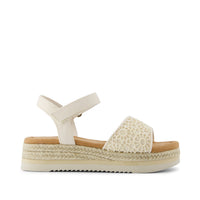 Diana Kids Sandal Natural Moroccan Crochet - Side View