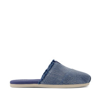 Alpargata Mule Dark Sky Textured Denim - Side View