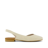 Alene Slingback Flat Natural - Side View