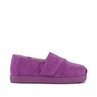 TOMS x Jamie Mizrahi Alpargata Classic Toddler Shoe Water Repellent Bright Mulberry Suede - Side View