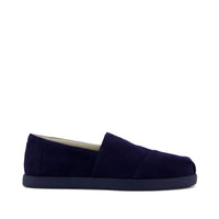 TOMS x Jamie Mizrahi Alp FWD Water Repellent Navy Noir Suede - Side View